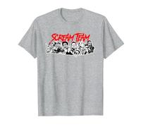 Scream Team, Films d'horreur T-Shirt, Homme, Gris Chiné, 5XL