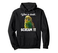 Screaming Budgie T, mème drôle pour Les Amoureux des Oiseaux Sweat à Capuche