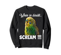 Screaming Budgie T, mème drôle pour Les Amoureux des Oiseaux Sweatshirt