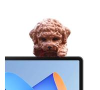 Screen Buddy - Chien | Nettoyant pour moniteur de voiture | 1 Pièces Figurine Animale Portable pour Moniteur de Salon, Embellissement Instantané, Entretien de Voiture Élégant, Marron Blanc Clair Stabl