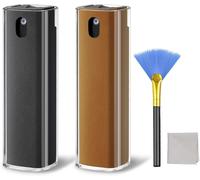 Screen Cleaner - nettoyant pour écran - nettoyant pour PC - avec Chiffon en Microfibre - nettoyant pour Moniteu Gris+Marron