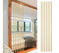 Screen Column Separation,Floor To Ceiling Room Divider Columns 7Pcs, Golden Metal Screen Partition Post For 60-80Cm Wide Space, Living Room Column Bedroom Wall Vertical B-One Color-100cm Height