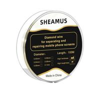 Screen Cutting Wire, Separation Cord Saw, 1.97x1.97x0.39 inches Precision Repair Stripe, 328.08ft Length, 0.03 0.08mm Fine Diameter for Laptop, Tablet, Metal, Daily Home Use