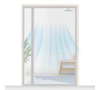SCREEN DOOR Moustiquaire Porte Fenetre 115x150cm | Moustiquaire Réversible à Ouverture Gauche/Droite, Accès Facile, Protection contre les Insectes - Gris