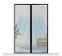 SCREEN DOOR Moustiquaire Porte Fenetre 140x225cm | Moustiquaire Haute Qualité, Protection contre les Insectes, Installation Facile - Noir