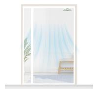 SCREEN DOOR Moustiquaire Porte Fenetre 160x210cm | Moustiquaire Réversible à Ouverture Gauche/Droite, Accès Facile, Protection contre les Insectes - Blanc