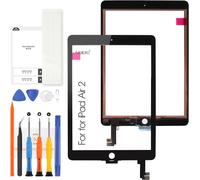 Screen for iPad Air 2 9.7 A1566 A1567 Touch Screen for iPad Air 2nd Generation Digitizer Glass Sensors Screen Replacement Kit (Black).[D100]