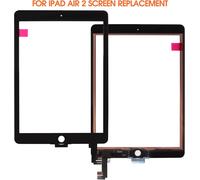 Screen for iPad Air 2 9.7 A1566 A1567 Touch Screen for iPad Air 2nd Generation Digitizer Glass Sensors Screen Replacement Kit (Black).[D442]