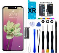 Screen for iPhone XR,6.1 Inch 3D LCD Touch Screen Replacement Assembled with Repair Tools and Tempered Glass