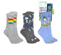 Screen Legends Peanuts Men Crew Socks Set - Bundle with 3 Pairs of Snoop Socks for Men Size 6.5-12 Plus More | Peanuts Sock Gift Box