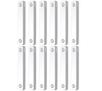 Screen Magnets, 7.7x1.3x0.8cm ABS Adhesive Magnet Strips, 12 Pieces Window Hardware for Nursery, Apartment, Living Room, RV, Garden, Attic
