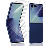 Screen Protector For Galaxy Z Flip 7 Non-Tempered Glass,4 Pieces Flexible Screen Protector Film + 1 Piece Rear Camera Tempered Glass,High Definition For Galaxy Z Flip 7