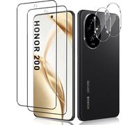 Screen Protector For Honor 200 5g, 2 Pieces Tempered Glass Film And 2 Pieces Camera Lens Protector, Hd Transparent, Anti-Scratch