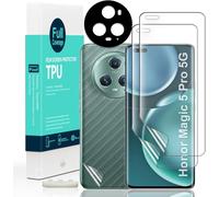 Screen Protector For Honor Magic 5 Pro 5g (6.81 Inches), 2 Soft Tpu Films, 1 Camera Lens Protector, 1 Carbon Fibre Film Fingerprint Reader, Easy To Install