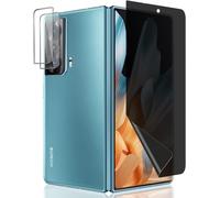 Screen Protector For Honor Magic Vs Flexible Tpu Anti Spy Screen Protector 1 Piece + Honor Magic Vs Tempered Glass Lens Protector 2 Pieces Privacy Anti-Scratch