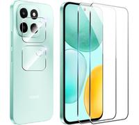 Screen Protector For Honor X6c Tempered Glass, 2+2 Camera Protection And Glass Protection Film, 9h Hardness, Anti-Scratch