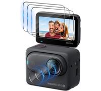 Screen Protector for Insta360 GO 3S Tempered Glass and Rear Camera Protector [3+3 Pcs], 9H Hardness Protector Film Accessories, [Bubble-Free] [Ultra HD] Tempered Glass Screen Protector