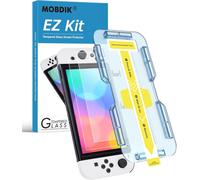 Screen Protector for Nintendo Switch OLED 2021 [Tempered Glass] [EZ Kit] [Automatic Alignment]-2 Pieces