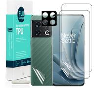 Screen Protector For Oneplus 10 Pro 5g 6.7 Inch [Pack Of 2] Carbon Fibre Effect Back Protector Compatible With Fingerprint Reader