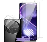 Screen Protector For Oppo Find X6 Rear Camera Tempered Glass [2 + 2 Pieces], [Fingerprint Recognition Support] Flexible Tpu Screen Protector Film