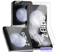 Screen Protector For Samsung Galaxy Z Flip 5, Flexible Protection And Tempered Glass Protective Back And Back Lens Protector [2+1+2 Pieces] Hd Clear Film For Galaxy Z Flip 5