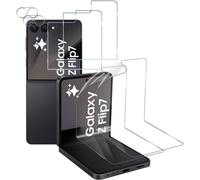 Screen Protector For Samsung Galaxy Z Flip 7/Flip 7 5g, 2 Pcs 9h Hardness Front + Flexible Inside + Rear Camera Protector, Hd Bubble-Free Film