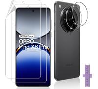 Screen Protectors For Oppo Find X8 Pro, 2 + 2 Pieces Rear Camera Protector, Scratch-Resistant, Hd Transparent, Flexible Tpu Protection