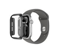 SCREENFORCE TemperedCurve - Bumper pour montre intelligente - 2-en-1, 42mm - verre trempé (9H) - noir - pour Apple Watch Series 10 (GPS + Cellular)