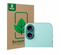 ScreenLeaf 2 Pièces Film de protection d'écran pour Apple iPhone 16 (Caméra UNIQUEMENT) [ Écologique, Clear, Anti-Rayures]