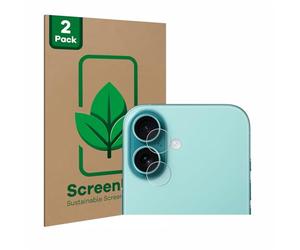 ScreenLeaf 2 Pièces Film de protection d'écran pour Apple iPhone 16 (Caméra UNIQUEMENT) [ Écologique, Clear, Anti-Rayures]
