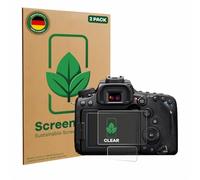 ScreenLeaf (2 Pièces Film de protection d'écran pour Canon EOS 90D [Protection d'écran Écologique, Clear, Anti-Rayures]