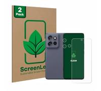 ScreenLeaf 2 Pièces Film de protection d'écran pour Motorola Edge 50 Neo (Avant+Caméra) [Protection d'écran Écologique, Clear]