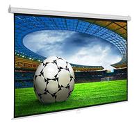 ScreenLux Base Écran de Projection Manuel 220 x 220 (214 x 214) cm 1:1 Longueur du boîtier 227 cm / 1,0 Gain/HDTV / 3D / Écran de Projection pour Home cinéma & présentations