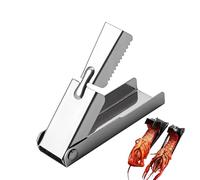 Screffish Shucker - Creather Peeler | Outil de bombardement de poche en acier inoxydable | Ouvre-écêtus, tondeuse de fruits de mer sans glissement, homard compact, ciseaux durables pour les crustacés