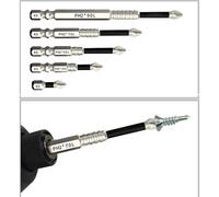 Screw Driver Set Kit - 9X Woodworking Tools Accessories, High Magnetic Tip Anti Slip Handle Extension | Appliance Repair Craft Creation Equipment For DIY Enthusiasts Use