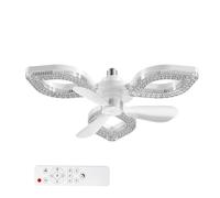 Screw In Ceiling Fan With Light | 3 Wind Settings 3000K-6500K Dimmable | LE