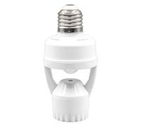 Screw in Motion Sensor Light Socket - E27 Lamp Holder | Automatic Bulb Outlet for Basement, Garage, Porch, Energy Saving Fixture, Practical Accessory for Indoor Outdoor Safety Lighting