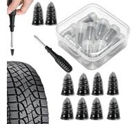 Screw-In Tire Plugs Quick Heavy-Duty - Universal Multi-Size Vehicle Wheel | Vehicle Wheel Puncture Repair Kit for Motorcycle Truck Vehicle | Automotive Garage Highway Workshop Driveway Screw-In Tire