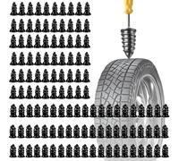 Screw in Tire Repair Plugs, Tire Repair Rubber Nails Kit with 2 Sizes, Vacuum Tire Mending Nail for Car/Motorcycle/Truck/Tractor - Fast Self-Service Tire Repair Tools (120pcs)