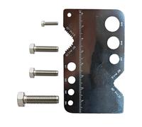 Screw Size Gauge, Portable Precision Ruler, Thread Pitch Measuring Tool with Clear Markings, Stainless Steel Gauge for Technicians Mechanics Plumbing Metalworking Woodworking