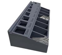 Screw Tray Organizer, Portable M3 Sort Set, 6.89x2.83in Sturdy Space-Saving, 3D Printing Ergonomic Toolbox, Hardware Nuts Bolts for Storage and Home, Work, Outdoor Travel