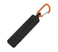 Screwdriver Bit Holder - 10 Hole Bit Storage with Carabiner Clip, Screwdriver Bits Organizer for Drilling Craft Construction Woodworking Projects, Portable Tool Accessory 3.35x0.79 inches