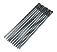 Screwdriver Bit Set S2 Steel Cross Head PH2 Magnetic Hex Shank 10pcs 200mm Length for Electric Drills Air Screwdrivers Professional Use