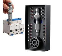 Screwdriver Bits For Drill - 22 Piece Magnetic Precision Tip Set, Storage Base with Ergonomic Handle, Multi Purpose Repair Tool Kit for Electronics Metalworking Appliance Camera Phone Tablet Cabinet