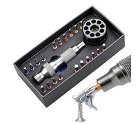 Screwdriver Bits Set, Magnetic Screwdriver Tips Base, 6 Inches Ergonomic Handle Precision Driver Kit, S2 Steel Construction with Quick Change Design, Tool Accessory for Electronics Metalworking