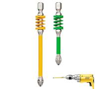 Screwdriver Drill Bit Set - 2 pièces Magnetic Tips with Spring Design | Tough Anti-Slip Driver Bits for Household, Electrician, Technician Use on Concrete, Metal, Furniture, Craft & Construction