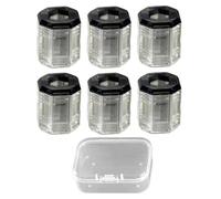 Screwdriver Head Magnetic Ring - 6 Pieces Transparent Hand Tool Attachment, Magnetic Screw Holder For Drill Bit, Universal Fit | For Men Professionals Beginners Workers Crafters Home Improvement