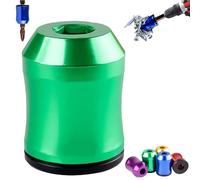 Screwdriver Head Magnetic Ring, Screwdriver Head Magnetic Ring Screw Holder with Anti-Slip Design Removable Coil, Screw holder Universal Magnetizer, for Hex Screwdrivers Power Bits (Green)