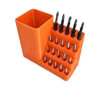 Screwdriver Head Organizer, Hex Shank Storage, Repairman Bit Box, Carpenter Plumber Rack, Magnetic Holder Tray, Workshop Drill Accessory, Professional Tool Depot