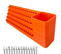Screwdriver Holder, Mounted Bit Storage Box, Multi-Slot Organizer, Layered Wall for Mechanics, Electricians, Carpenters, Garage, Garden, Home, Basement,9.45x2.2x3.15 inches